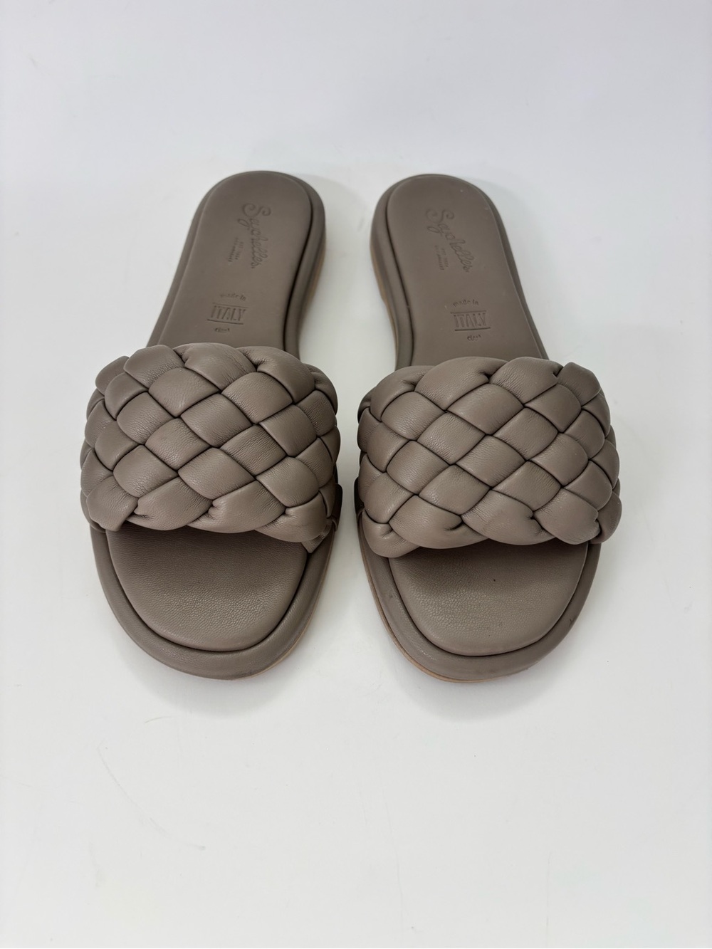 Seychelles Bellissima Slide Sandals in Taupe - Size 7